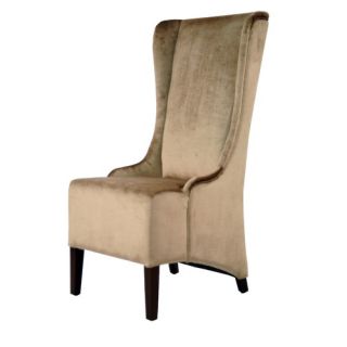 Deco Bacall Faux Silk Velvet Wing Chair