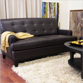  Studio Adair Modern Leather Sofa Set in Brown   1287 206 2pc Sofa Set