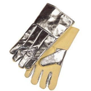 Stanco Aluminized Combination Fabric Gloves   14glove kevlar palm