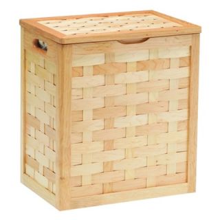 Honey Maple Hamper with Removable Laundry Bag