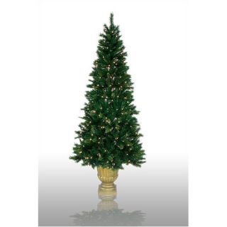 Prelit Potted Charleston Artificial Christmas Tree