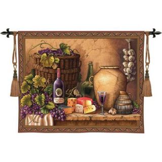 Fine Art Tapestries Wine Tasting WH Wall Hanging