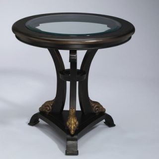 AA Importing Round Table in Dark Black