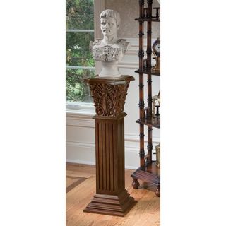 Design Toscano Augustus Inlaid Column Pedestal Plant Stand