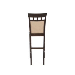 Wildon Home ® Derby 30 Cushion Back Bar Stool in Cappuccino