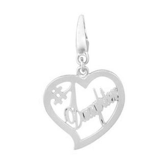 EZ Charms Sterling Silver #1 Daughter in Heart Charm   SCHA0053
