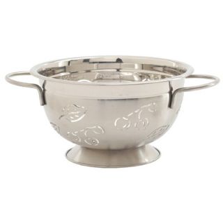  Quart Stainless Steel Cherry and Leaves Design Colander   232