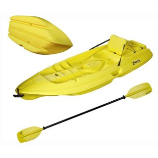 Daylite Kayak with Paddle and Back Rest in Yellow