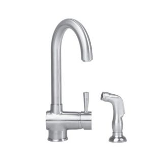 Deco Single Handle Single Hole Kitchen Faucet with Side Spray
