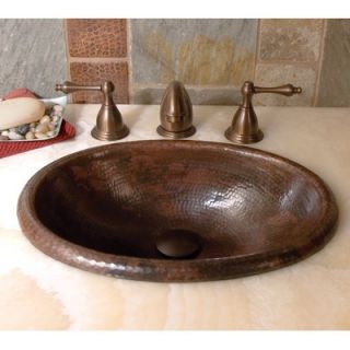Native Trails Rolled Baby Classic Hand Hammered Copper Bathroom Sink