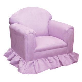 Angel Song Contemporary Chair in Lavender Faux Suede   102320146