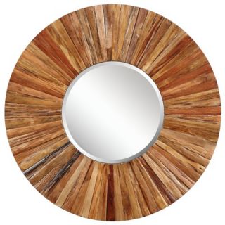 Cooper Classics Berkley Wall Mirror in Distressed Light Natural Rustic