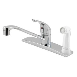 Price Pfister Single Handle 3 Hole Kitchen Faucet with Sidespray   134