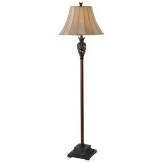 Kenroy Home Iron Lace Floor Lamp in Golden Ruby