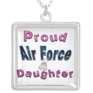 Proud Air Force Daughter Necklace 