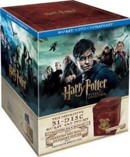 Harry Potter Wizards Collection Box Set Blu ray DVD UV Copy LIMITED