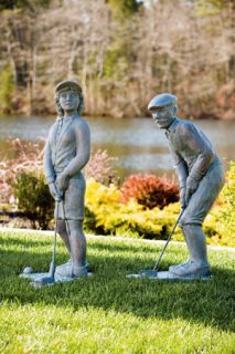35 Nostalgic Golfer Cement Garden Outdoor Statue PGA