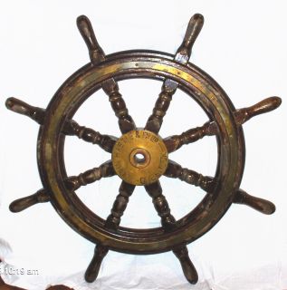 Vintage John Hastie Co Greenock Ships Wheel 8 Spoke 30