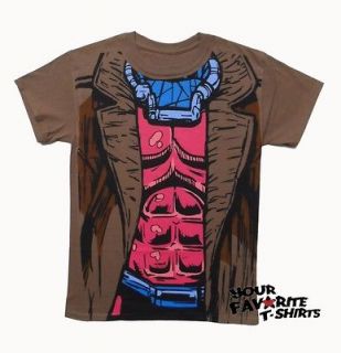AM Gambit Costume X Men Marvel Comics Licensed Adult T Shirt S XXL
