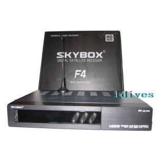 Skybox F4 1080p HD PVR Satellite Receiver GPRS Antenna HDMI Cable