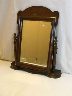 antique walnut shaving mirror swing type no 1 time left