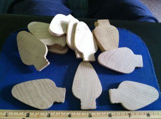  Wooden Christmas Tree Lights /Christmas Crafts/Shapes/ Cutouts