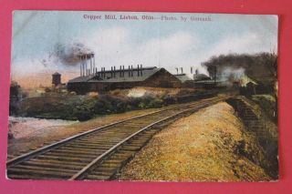 Copper Mill Lisbon Ohio 1910 Postcard Gorsuch Photo
