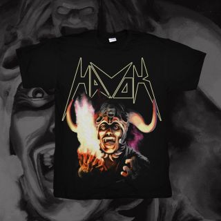 Havok Kali MA Mock T Shirt Medium Thrash Metal RARE
