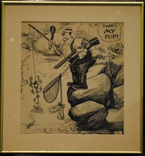  Inspiration for Popeye by Famous Comic Artist Milt Gross Signed
