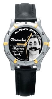 Groucho Marx Wrist Watch The Marx Bros Brothers Black