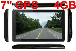 New 7 0 7 0 7 7 inch GPS Cool Design FM  4 PMP Video 4GB 128MB