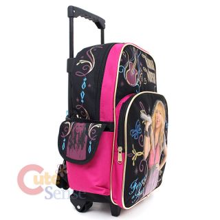 Hannah Montana School Roller Backpack Trolley Rolling Luggage Bag 16
