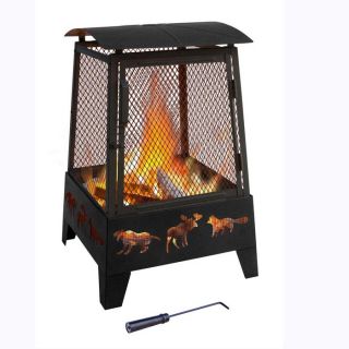 haywood outdoor fireplace from brookstone the haywood outdoor