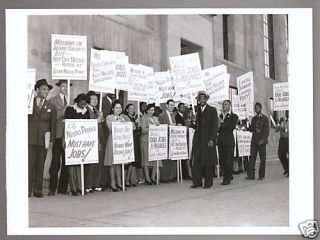national negro congress 1943 protest picture postcard from canada time