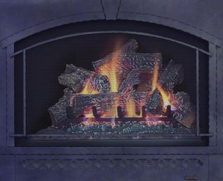 Heat n Glo Fireplace Black Chateau Deluxe Front Fireplaces DF 6 CHAD