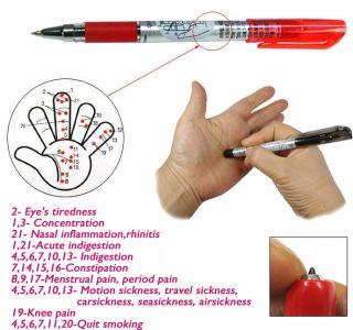 2X Oriental Acupuncture Health Massager Hand Points Pen