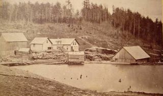 Hardwick VT Photo Stereoview Tucker Sawmill 1 1877