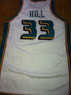 Grant Hill Signed 97 98 Nike Pistons Game issued Home Jersey 1ON1