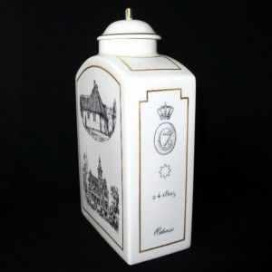 Hans Andersen Commemorative   Tea Caddy   Copenhagen Porcelain