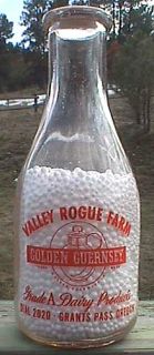  Guernsey Milk Bottle Valley Rogue Farm Grants Pass Oregon
