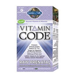 Garden of Life Vitamin Code Raw Prenatal 180 Caps