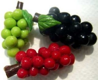 50 Miniature Bunches of Grapes Dollhouse Food Wholesale