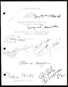 The Wizard of oz Script Signed rpt Judy Garland Ray Bolger Burt Lahr