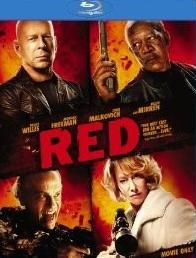 Red Blu ray Disc Movie Bruce Willis Morgan Freeman S1506 4