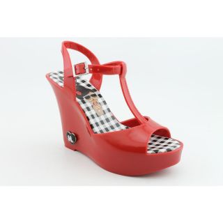 Harajuku Lovers Quin Womens Size 7 Red Open Toe Synthetic Wedge