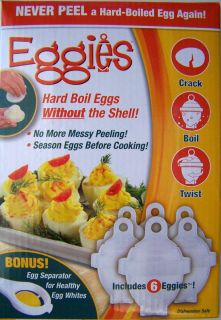 Eggies Cook Hard Boiled Eggs Without the Shell AS SEEN ON TV