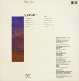 Narada Lotus Sampler 4 David Lanz Wayne Gratz Promo LP
