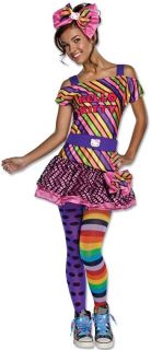 New Tween Teen Girls Hello Kitty Nu Rave Costume Size 2 6