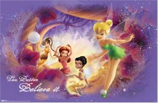 Disney Poster Fairies Pixie Dust Tinker Bell Beck
