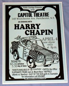 harry chapin short stories tour portchester ny 1974